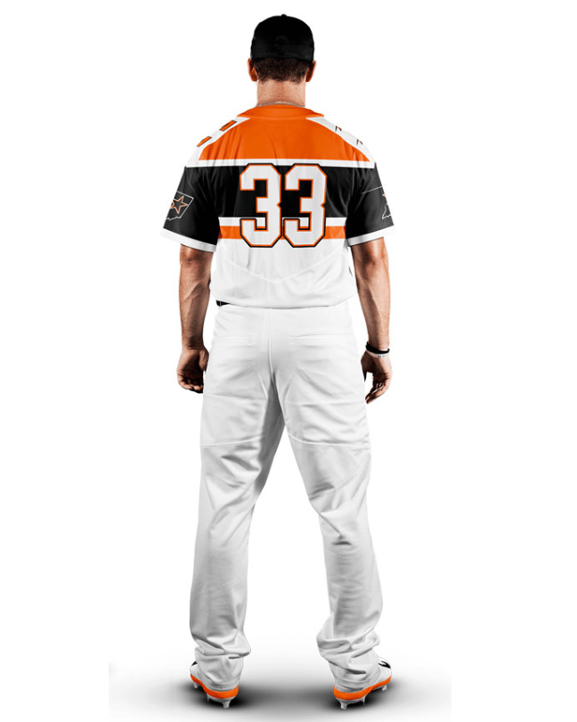Person wearing a sports jersey with number 33 on a white background