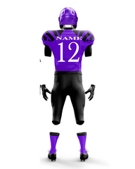 Purple football uniform with number 12 on a white background